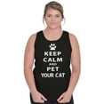 thumbnail image 4 of Keep Calm Pet Your Cat Kitty Lovers Tank Top T Shirts Men Women Brisco Brands S, 4 of 5