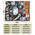 thumbnail image 5 of Halloween Hello Kitty Blanket Cute Pirate Design Soft Air-Conditioning Throw for Nap Bed Sofa & Living Room 50x60 H-13, 5 of 5