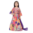 thumbnail image 1 of Vibrant Multicolor Printed Embroidered Ethnic Lehenga for Girls, 4-5 Y(24), 1 of 2