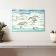 thumbnail image 2 of Elephant Stock Shell Island Sandpipers Wall Art - Horizontal Canvas Wall Art - Living Room Wall Decor - Animal Canvas - Blue And Turquoise Decor By Paul Brent - 12" x 8", 2 of 8