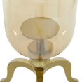 thumbnail image 5 of DecMode Gold Aluminum Metal Single Candle Hurricane Lamp, 5 of 9