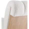 thumbnail image 4 of Meridian Furniture Swoon Cream Faux Sheepskin Accent Chair, 4 of 7
