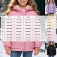 thumbnail image 3 of Kogui Rain Jacket Girls Girls Fleece Lined Jacket Warm Windproof Hooded Zip Up Kids Winter Coat with Pockets Sizes 1-14Y (Hot Pink,11-12 Years), 3 of 7