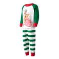 thumbnail image 4 of Family Christmas Pajamas Matching Set, Dog Print Long-Sleeve Tops with Striped Pants Sleepwear Set for Adult, Kid, Baby, Dog, 4 of 10