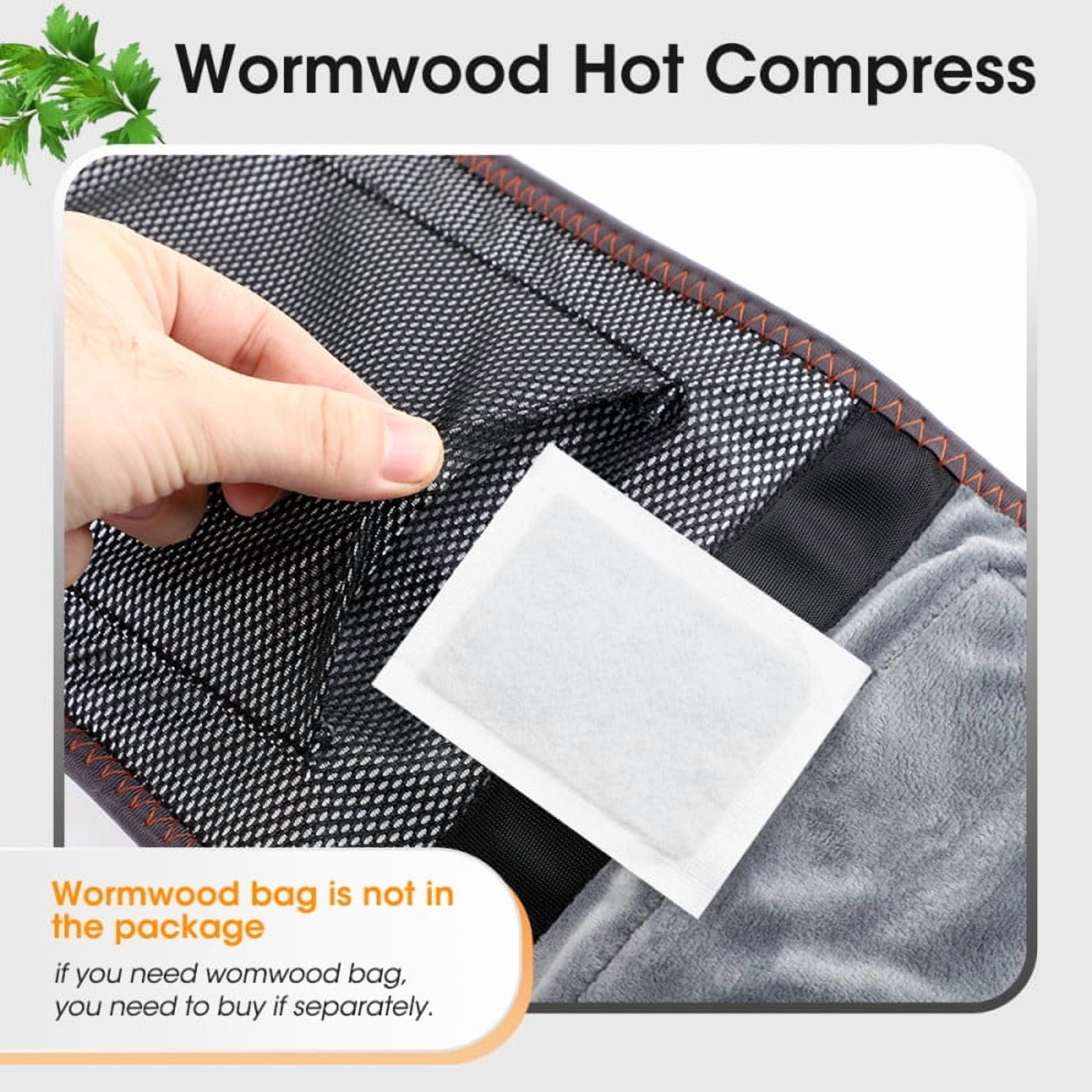 Cordless Heating Pad for Lower Back, Heated Waist Massager, Adjustable Electric Heating Wrap for Waist, Abdomen, with 3 Heat & 3 Vibration Levels, 5000mAh Battery