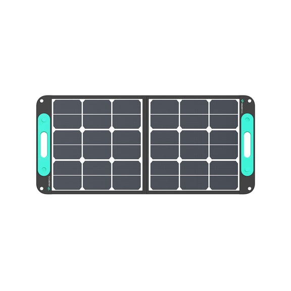 VIGORPOOL 100W 19.8V Portable Solar Panel for Power Station with SunPower Cells, Foldable Solar Charger with Adjustable Kickstand for Outdoor Camping,RV,off Grid System,Black