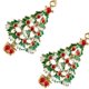 thumbnail image 2 of Jumpingount Nuevos pendientes de Navidad, joyería de muñeco de nieve de cristal, pendiente de tuerca de árbol de Navidad para mujer, accesorios Ropa, zapatos y accesorios Miscelánea TYPE1, 2 of 6