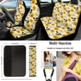 thumbnail image 2 of KUIFORTI Cow Sunflower 15 PCS Car Seat Cover Set Car Seat Cover Steering Wheel Cover Seat belt Cover Pad Car Cup Coasters Car Trash Bag Car Storage Box Rear View Mirror Cover Keychain, 2 of 6