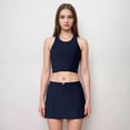 thumbnail image 2 of Active Women's Athletic Skort with Side Pocket and Built-In Shorts - Small, Navy, 2 of 7