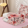thumbnail image 5 of Erosebridal Cute Ghost Pumpkin Zipper Full Size Comforter Sets with Fitted Sheet and 2 Pillowcases, Happy Halloween Zipper Bedding Set for Boys Girls, Lavender Orange, Pink Reversible, 5 of 7