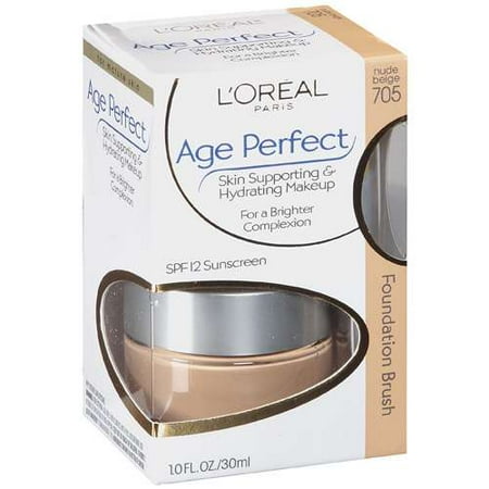 Loreal Age Perfect Skin-Supporting & Hydrating Makeup For Mature Skin, SPF 12, 1.0 oz