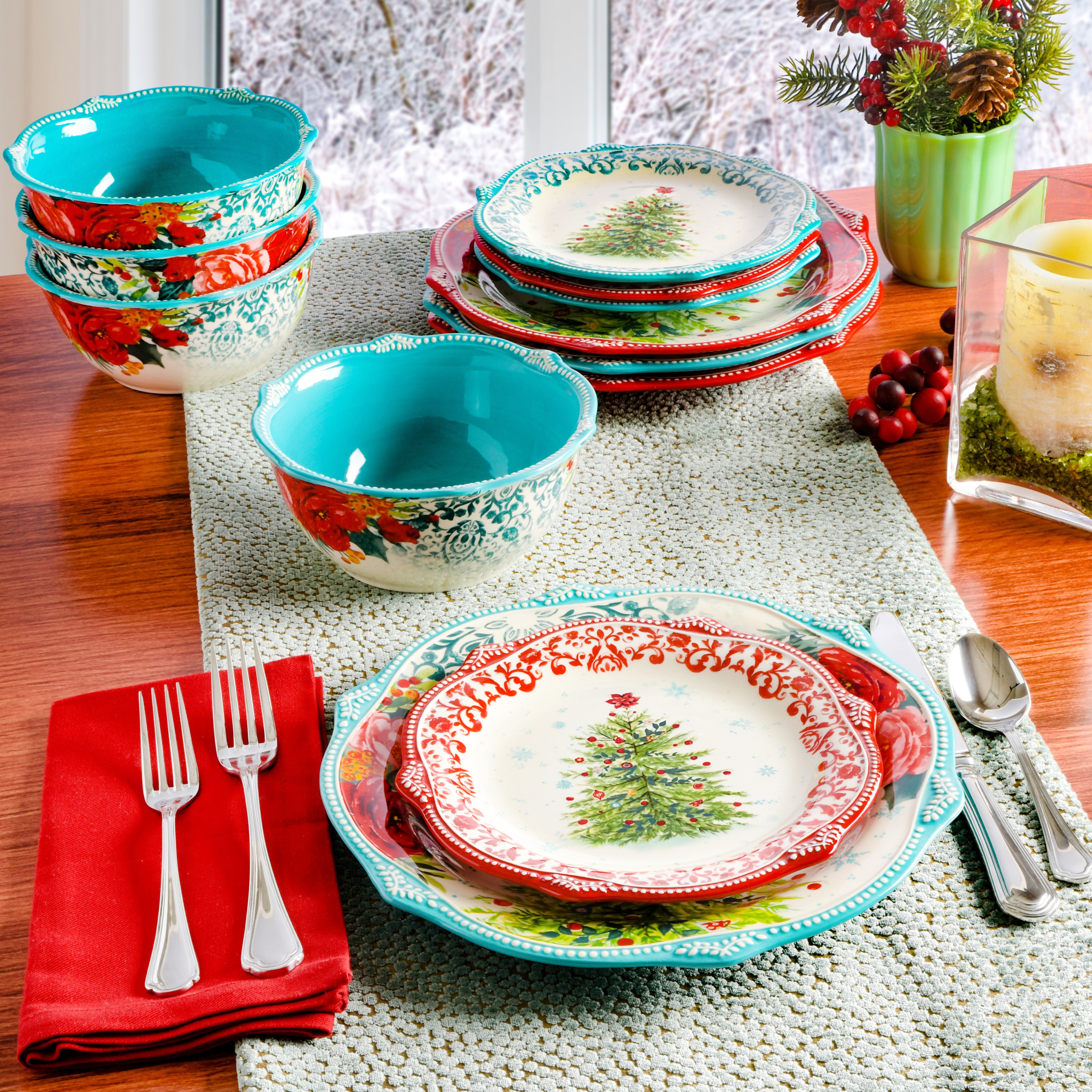 Holiday Dinnerware Pioneer Woman Dish Sets At Walmart The Pioneer