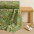 thumbnail image 4 of Soimoi Green Cotton Poplin Fabric Multi Bow & Dots Fabric Prints By Yard 56 Inch Wide, 4 of 7