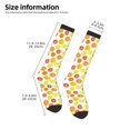 thumbnail image 5 of Balery Lemon Orange Printed Novelty Socks Men's Women's Crew Socks Sports Socks Knee High Socks Cotton Socks Quirky and Cool Socks, 5 of 9