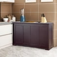 thumbnail image 3 of Giantex Kitchen Cabinet, Storage Sideboard, Stackable Buffet Cabinet w/Antique Look, 2 Sliding Door, Bar Cabinet for Kitchen, Dining Room (Brown), 3 of 8
