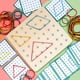 thumbnail image 5 of Xihbxyly Juego de Geoplanos, Juguete Educativo Atractivo, Mejora La Percepción Espacial y La Motricidad Fina, Tarjetas con Patrones Creativos y Gomas Elásticas, Divertidas Actividades de Aprendizaje,, 5 of 7