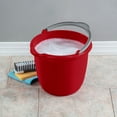 thumbnail image 3 of Sterilite Large 10 Quart Easy Pour Spout Pail with Handle, Red (24 Pack), 3 of 6