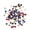 Multicolor A, variant on NFTIGB 100 Pieces 9mm (0.35 inches) Candy Color Silicone Beads DIY Round Multiple Colors Loose Spacer Beads Kit for Necklaces Bracelets Jewelry Making Accessories Set Type A