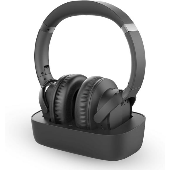 Avantree Ensemble - Wireless TV Headphones for Watching, Bluetooth Audio Casque with Transmitter & Charging Dock, Comfortable Earphones for Listening, Compatible with TVs, Optical, AUX