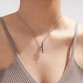 thumbnail image 2 of Couple Hugging Necklace Romantic Love Symbol Embrace Necklace Valentines Day Anniversaries Gift for Wife Girlfriend Dating Daily Wear Neck Jewelry -A, 2 of 7