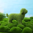 thumbnail image 3 of LOLIPPYY 1Pc European Style Dog Figurine Outdoor Decor with Yarn Flocking, Cute Pet Ornament for Garden or Home, 3 of 7