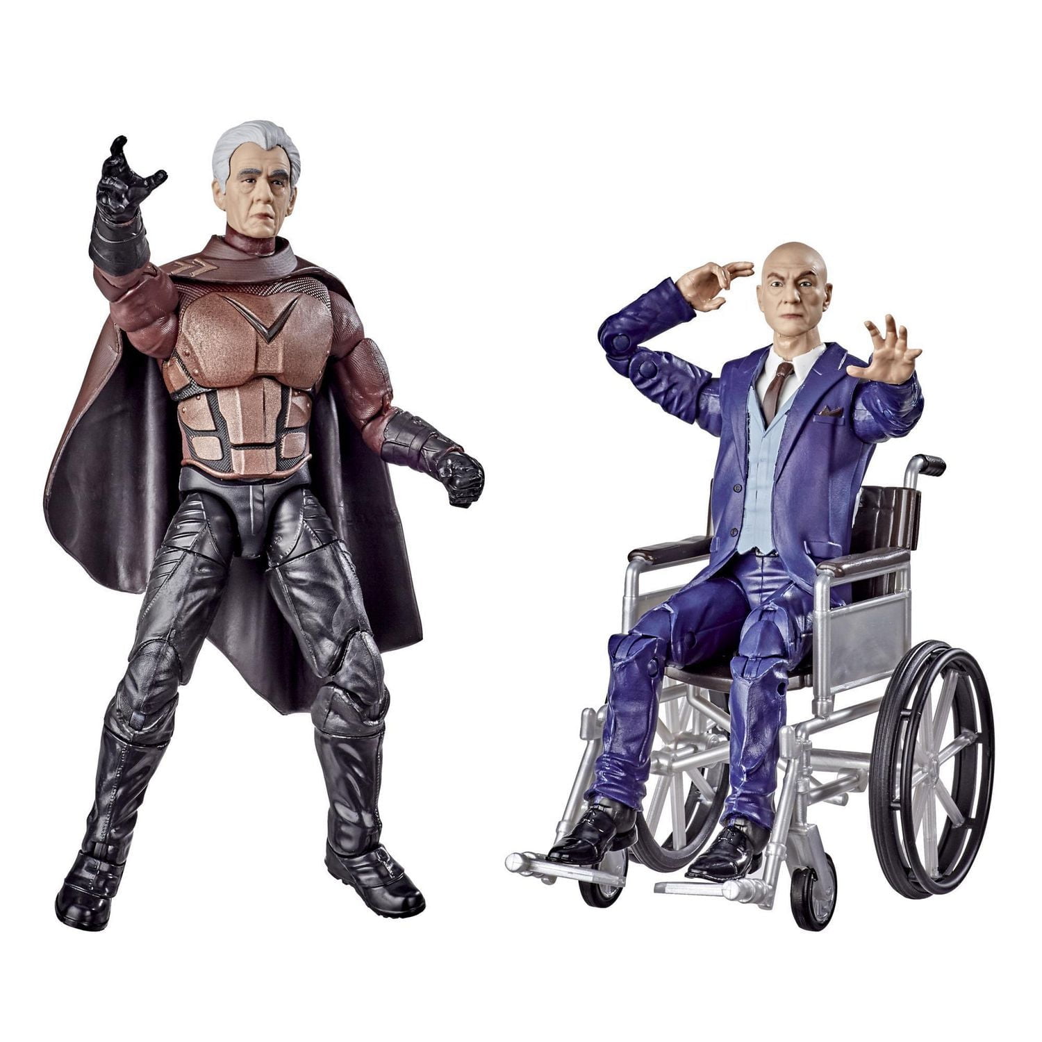 Hasbro Marvel Legends Series X-Men Magneto and Professor X 6-inch Collectible Action Figures Toys, Ages 14 And Up
