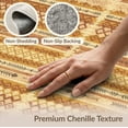 thumbnail image 6 of ODIKA 8'x10' Washable Area Rug Non-Shedding, Easy Care, Entryway Boho Southwestern Stripe Vintage Lattice Distressed for King Size Bedroom Under Bed, Master Suite, 6 of 7