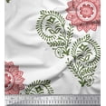 thumbnail image 1 of Soimoi Polyester Crepe Fabric Paisley,Leaves & Floral Mandala Block Fabric Prints by Yard 42 Inch Wide, 1 of 3