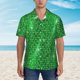 thumbnail image 2 of Balery Shiny round green sequins Camisas hawaianas de manga corta para hombre, camisas playeras de corte holgado, camisas de vacaciones con botones,Medium, 2 of 7