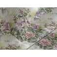 thumbnail image 3 of Ambesonne Flower Quilted Coverlet 2 Pcs, Vintage Retro Spring Lilies, Twin Size, Khaki Pink and Olive Green, 3 of 4