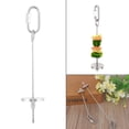 thumbnail image 4 of Soporte para alimentos para pájaros, alimentador de pájaros, juguete de forraje, pincho para golosinas, de acero inoxidable, soporte para palitos de frutas y verduras Ofspeizc 220246, 4 of 8