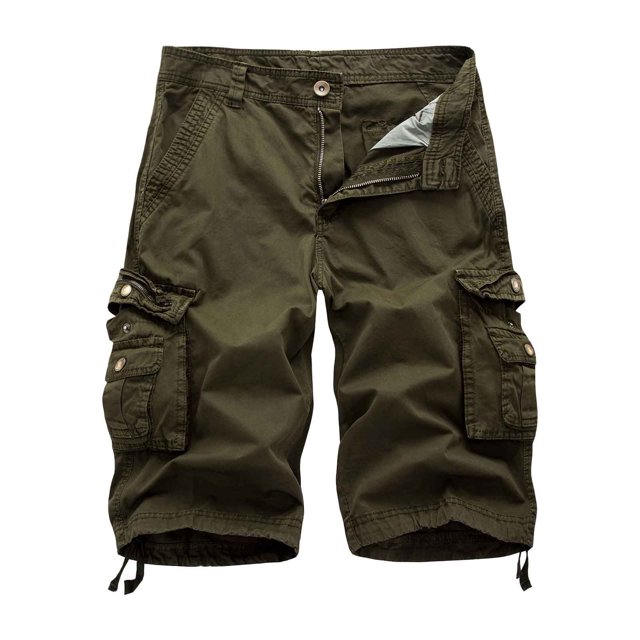Pantalones cortos cargo informales de estilo mecánico para hombre - Pantalones holgados de 5 puntos, playa/fiesta - Todas las estaciones (S-XXXL)