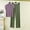 Army Green, variant on Ladies Pajamas Sets Summer Pajamas Sleepwear Sets Modal Pajamas Women Pajama Bronze High Neck Short Sleeve Full Spring Pajamas for Women Set,M