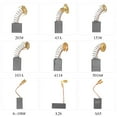 thumbnail image 3 of 10 PCS Mini Black Carbon Motor Brushes Replacement Spare Parts with 25mm Spring and Copper Core for Generic Electric Drill Mill Machine Motors Rotary Tool (Package 1: 203A#, 18*17*7mm), 3 of 8