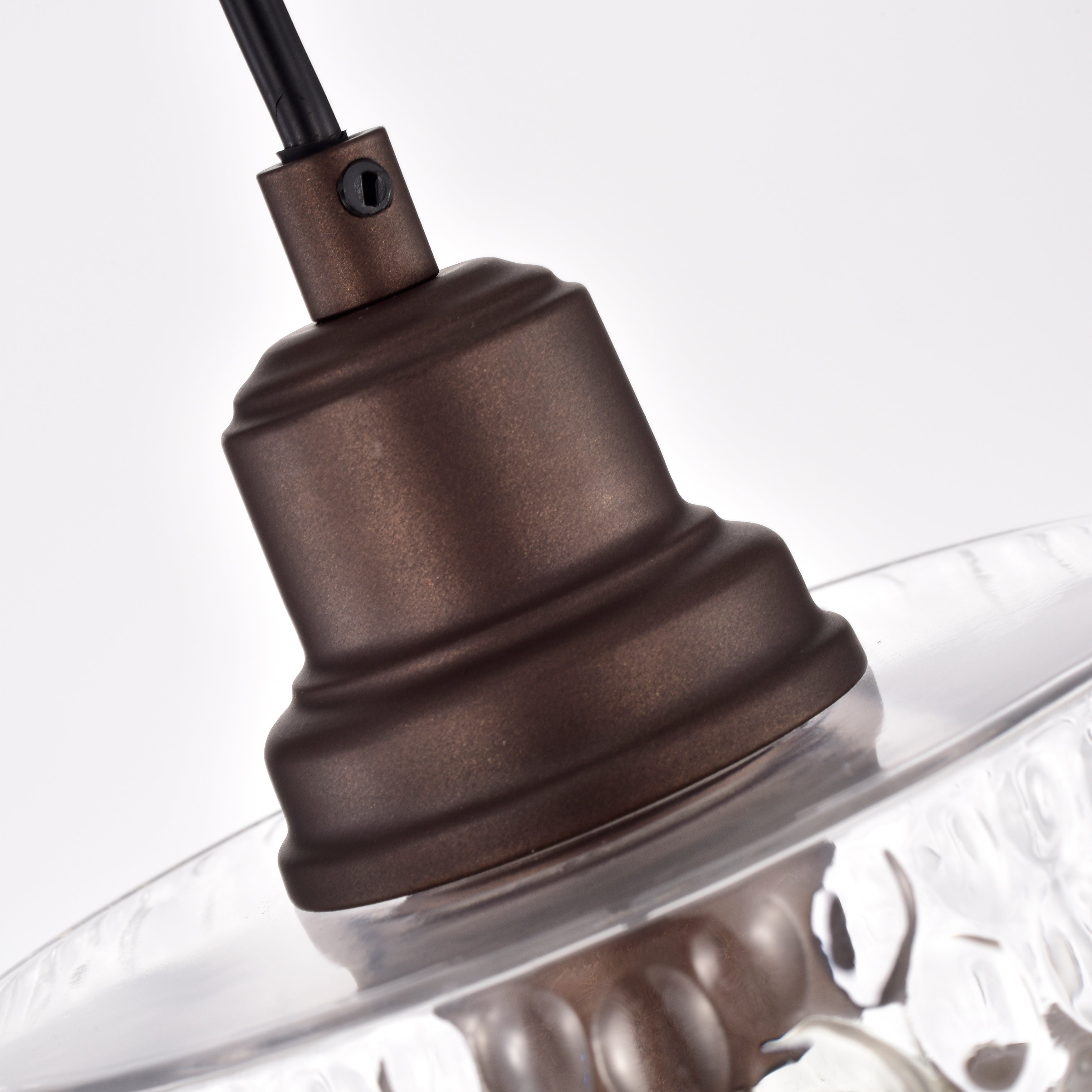RADIANCE goods Transitional 1 Light Oil Rubbed Bronze Mini Pendant Ceiling Fixture 6" Wide