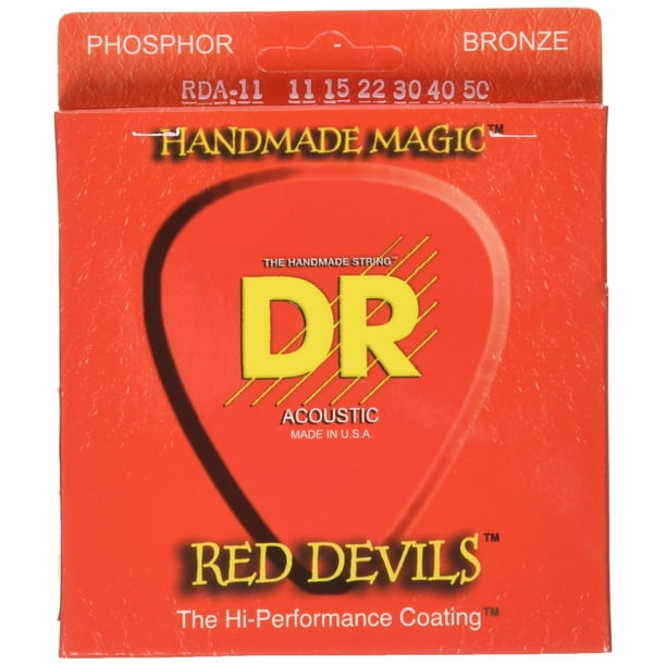 Cuerdas para guitarra acústica DR Strings Red Devils Red Coated