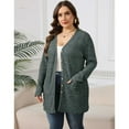 thumbnail image 3 of AviBest Plus Size Cardigans for Women Lightweight Long Sleeve Open Front Button Up Fall Thin Cardigans with Pockets, 1XL-5XL, 3 of 6