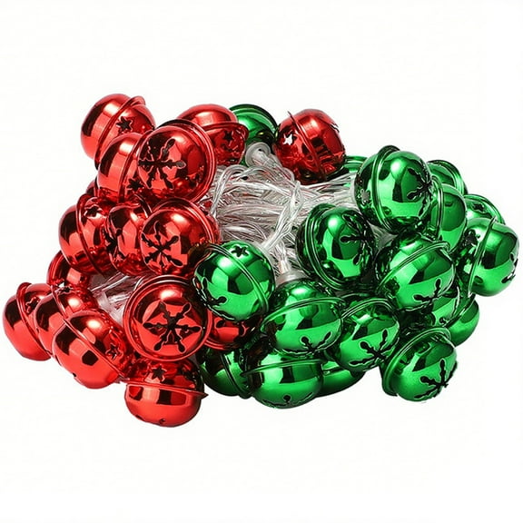 Mrzvby Christmas Decorations 2025!Led Snowflake Bells Light String Christmas Holiday Lights Flashing Lights Christmas Tree Window Atmospheres Decorative Lights