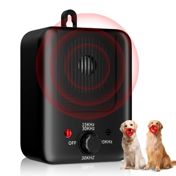 Dog Barking Deterrent Devices - 3 Modes Anti Barking Device for Dogs - 33FT Dog Bark Stopper Indoor Outdoor Rechargeable Stop Barking Automatic No More Dog Bark Control (Gold) (Black)