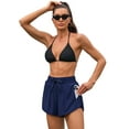 thumbnail image 6 of Charmo Womens V Slit Swim Shorts Quick Dry Board Shorts with Boxer Liner & Pockets Sporty Running Drawstring Swimsuit Bottoms, 6 of 6