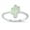 White, variant on Blue Simulated Opal Cactus Ring Sterling Silver Size 5