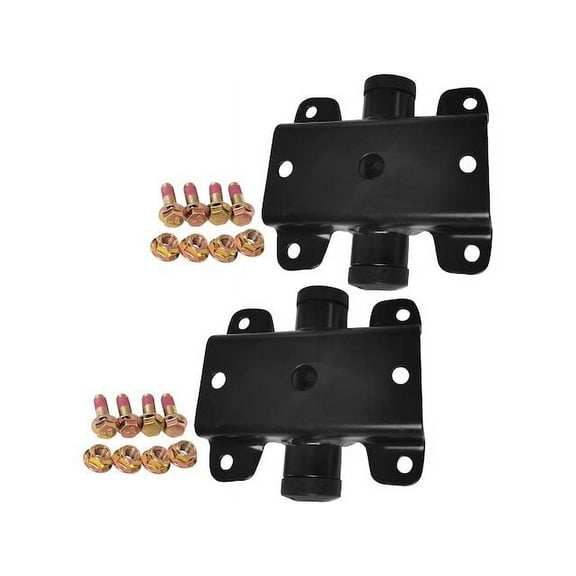 Rear Rearward Leaf Spring Shackle - Set of 2 - with Hardware - Compatible with 2001 - 2007 Chrysler Town and Country 2002 2003 2004 2005 2006