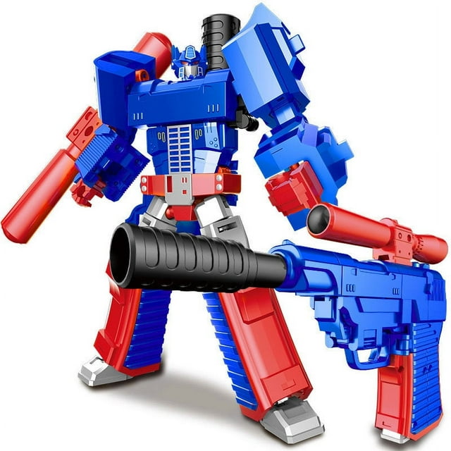 Figura de acción para niños 2 en 1, pistola Robot transformadora, juguete, figura de Robot transformador, articulaciones multiarticuladas, regalos de colección para niños