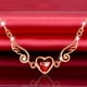 thumbnail image 3 of Collar de circonita con alas de ángel, moderno y femenino., 3 of 9