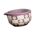thumbnail image 1 of Tazón de matcha con boquilla vertedora para la ceremonia del té japonesa. Utensilios para el hogar y la oficina. Púrpura, 1 of 9