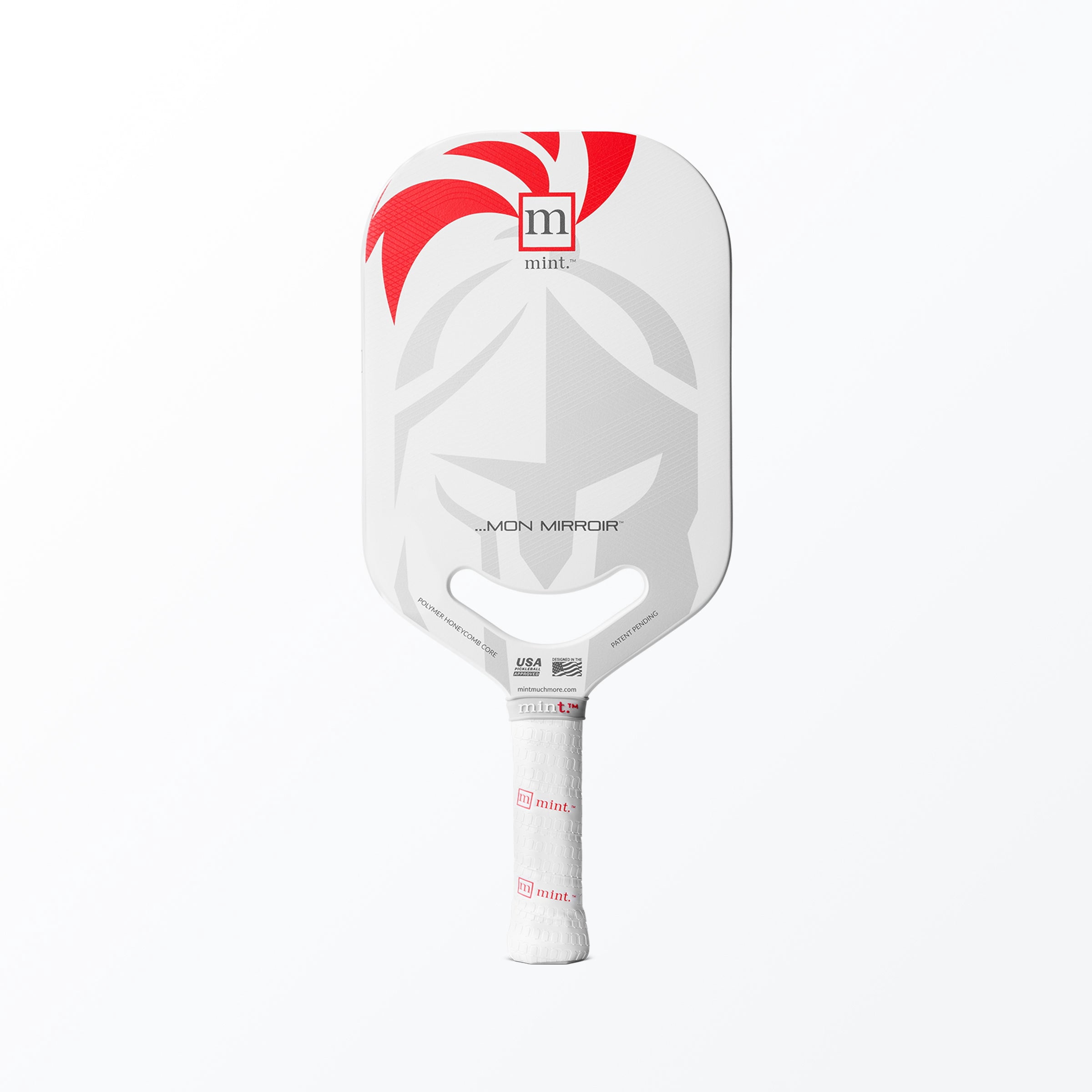 Mint Sport Mon Mirroir Pickleball Paddle – 3K Carbon Kevlar Hybrid Face, 14mm Pickleball Paddle Polypropylene Honeycomb Core, Thermoformed Edgeless Design, USAPA Approved for Spin & Control
