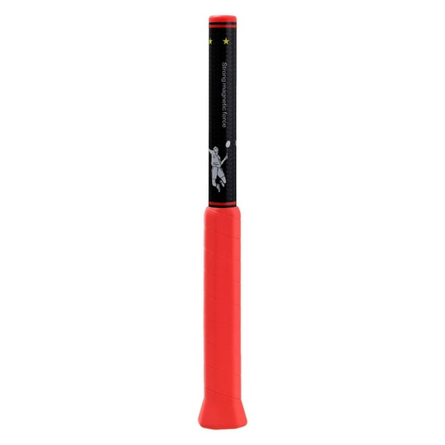 DYNWAVECA Badminton Racket Train Accessory Lightweight Professional Portable for Beginners Practice Training Device Strength Training Red