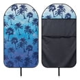 thumbnail image 5 of Uorisanigo Car Seat Towel Cover, Waterproof Blue Palm Trees Towel Seat Protector for Gym Workout, Universal Fit Front Bucket Seat Cover for Cars, SUV, Trucks, Washable & Non-Slip, 5 of 6