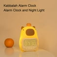 thumbnail image 3 of Luz de la Noche del Reloj de Alarma Para Niños, Luz del Reloj de Aarma de Capybara, Luz Nocturna de USB, Recargable 1500 Mah Li Batería Adtorable Para Dormitorio, 3 of 7