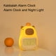 thumbnail image 3 of Despertador Para Niños Con Luz Nocturna, Carga USB, Diseño No Desmontable, Carpincho, Despertador, Luz Nocturna, Batería De Litio Recargable De 1500 MAh, Adorable Para, 3 of 7